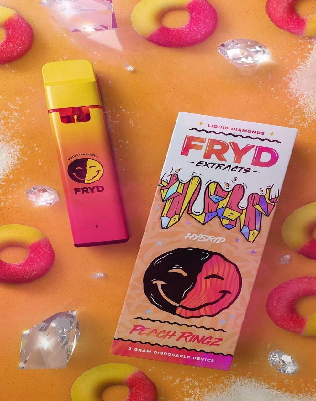 Peach Ringz Fryd Disposable – 2G Hybrid Liquid Diamonds